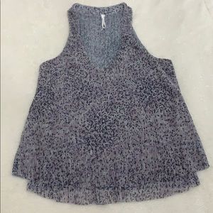 Anthropologie shimmery purple top